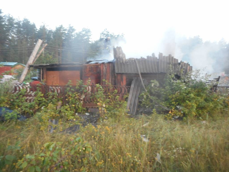 Пожар в деревне Селиба
