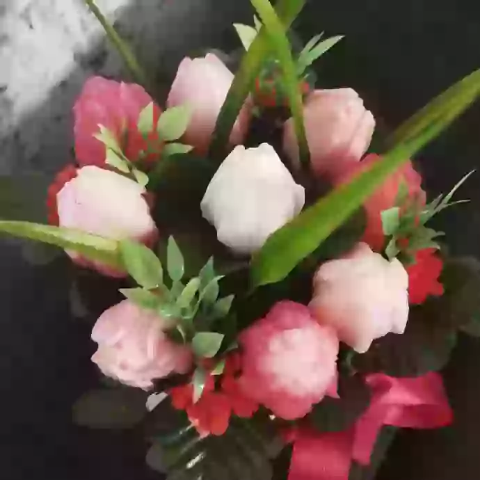 Букет тюльпанов из мыла
