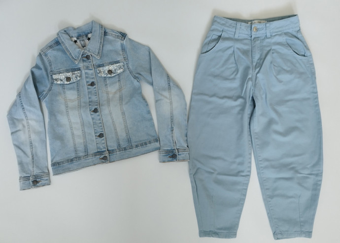 Джинсовая куртка + джинсы