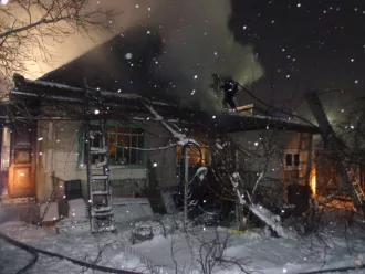 31 декабря горел дом на улице Новый Быт