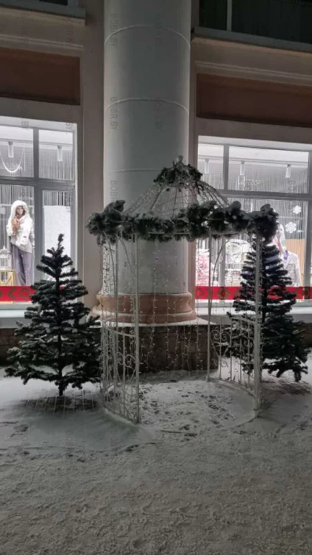 Уникальная по своей красоте фотозона возле универмага.