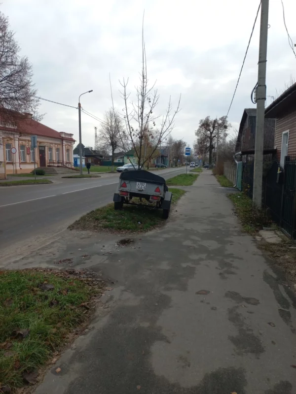 парковка на газоне