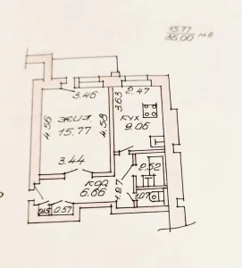 Однокомнатная квартира по ул. 50 лет ВЛКСМ 63А