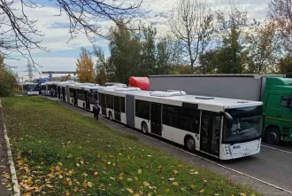 +2 новых автобуса особо большого класса. В бобруйском автобусном парке пополнение
