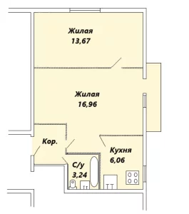 2-х комнатная квартира