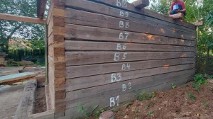 Сруб бани