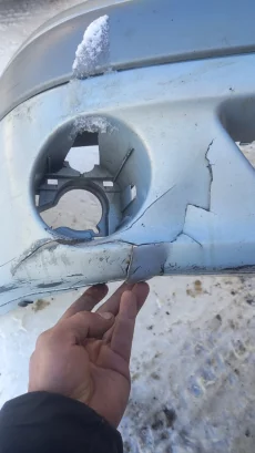 Передний бампер на Рено Сценик