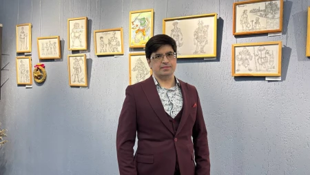 Работал над «Тремя богатырями» и «Лунтиком». Выставка художника-мультипликатора родом из Бобруйска открылась в Могилеве