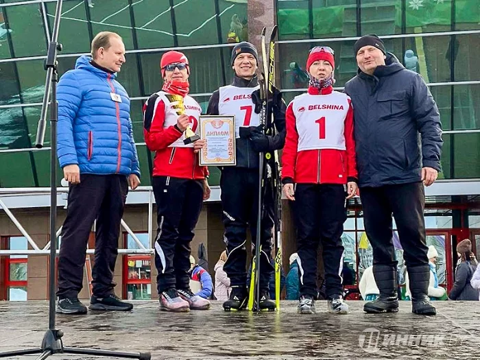 «Золото» городской лыжни у «Белшины»