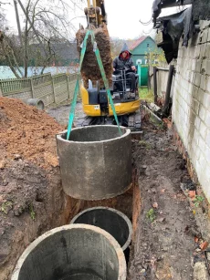 Канализация под ключ . Ж/б изделия