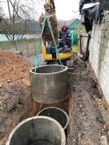 Канализация под ключ . Ж/б изделия