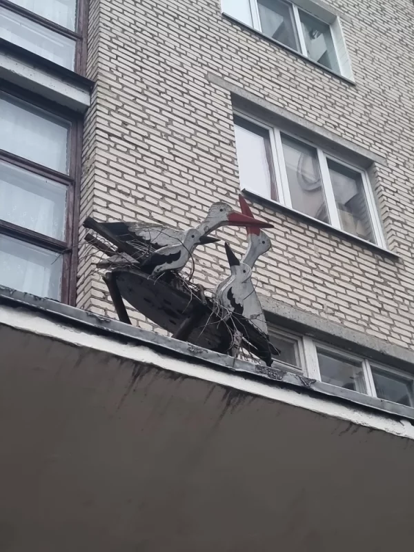 хорошая фантазия жильцов этого подъезда