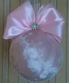 Новогодние шары 2шт.(розовый и зелёный)