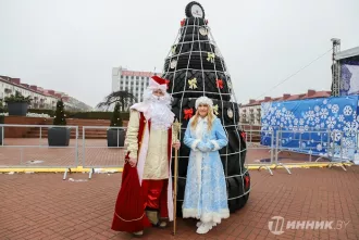 «Белшина» украсила Бобруйск: елки, фотозоны и аллея тысячи огней