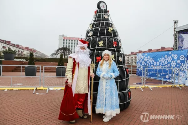 «Белшина» украсила Бобруйск: елки, фотозоны и аллея тысячи огней