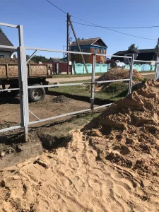 Ворота и калитку под металлопрофильный лист