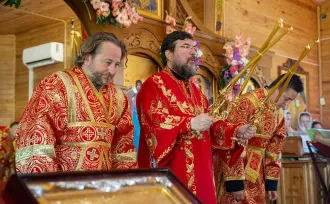 Епископ Бобруйский и Быховский Серафим возглавил престольное торжество в одноимённом храме города Бобруйска в день памяти пророка Илии