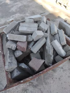 Бой бетонных изделий