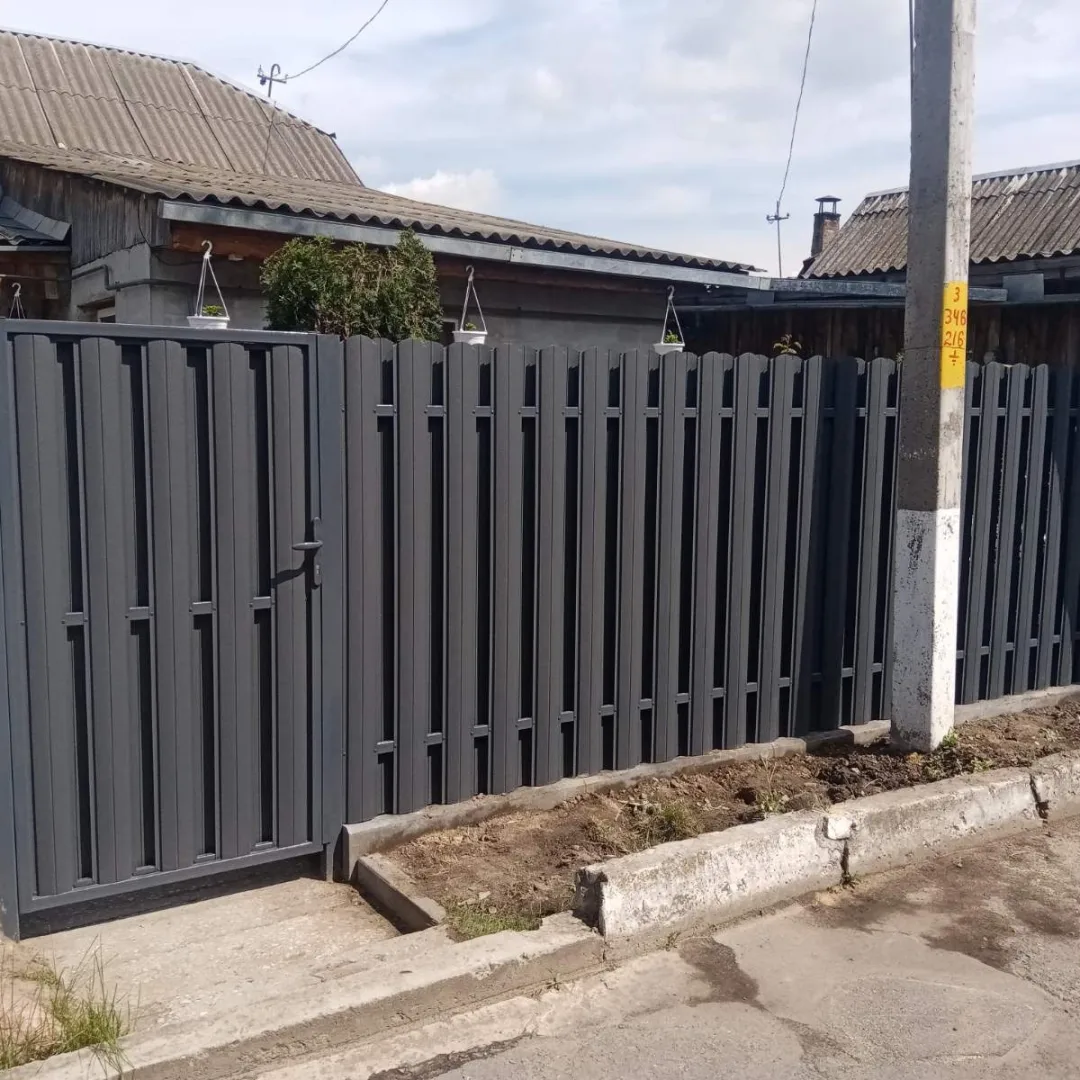 Заборы, ворота, калитки из металлопрофиля, штакета, сетки-рабица
