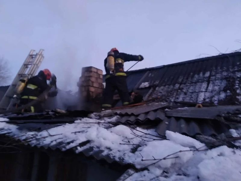В Бобруйском районе горела баня