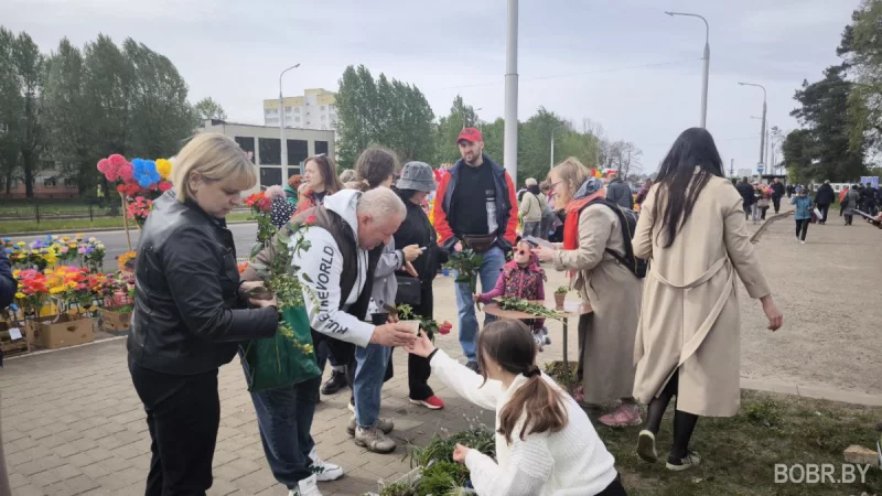 Живые цветы вместо пластика: экологическая акция в Бобруйске