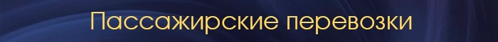 Пассажирские перевозки