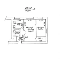 2-комнатная квартира по ул. Ковзана, 44. 3/4 эт. 19700 у.е