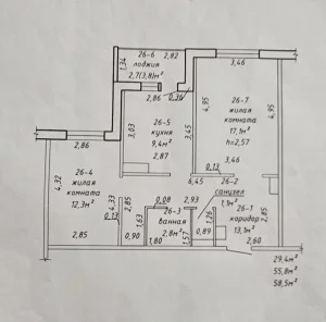 Новая 2-комнатная квартира по ул. Наумова, д. 51 (Киселевичи)