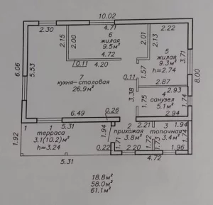 Дом с гаражом на 2 машины и участком 25 соток рядом с рекой Березина
