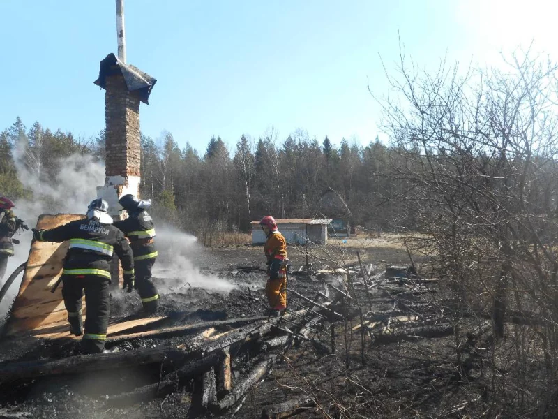 Пожар в деревне Макаровичи