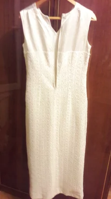 Платье женское белое длинное