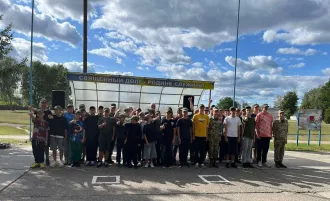 В Бобруйске на базе инженерно-аэродромного полка ордена Красной Звезды открылся военно-патриотический лагерь «Юный защитник»