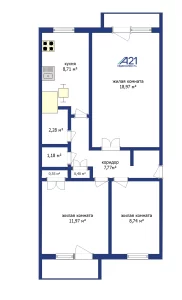 3-к квартира в аг. Химы