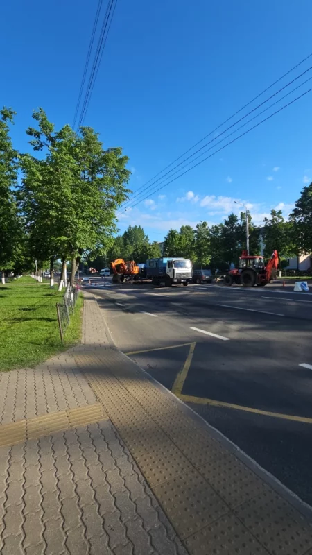 На Минской авария сетей