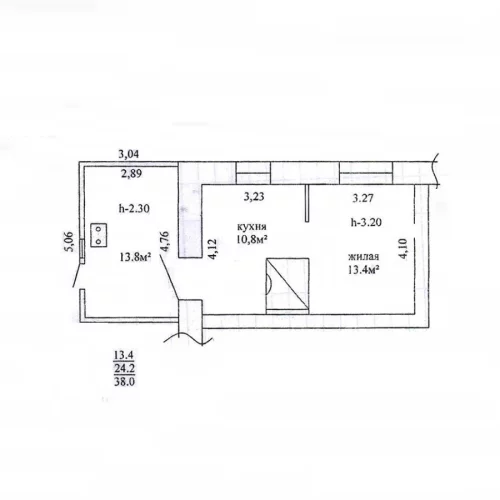 2 комнатная квартира в аг. Ленина