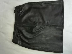 Юбка натуральная кожа короткая