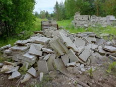 Силикатные блоки, обрезки