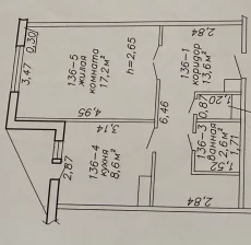 Однокомнатная квартира на ул. Пр-т Строителей