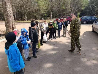 Субботник с пользой для района провели учащиеся Айкидо из Киселевич