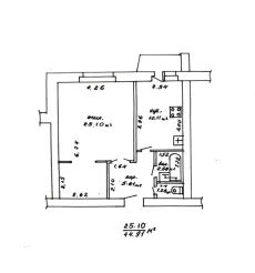Однокомнатная квартира на ул. Октябрьская, д. 173 а