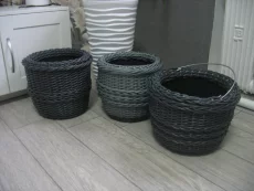 Кашпо из ротанга