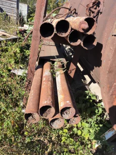 Стеллажи, лист, трубы б/у