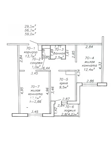 Двухкомнатная квартира пр-т Георгиевский, д. 29