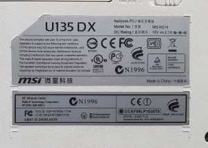 Нетбук MSI