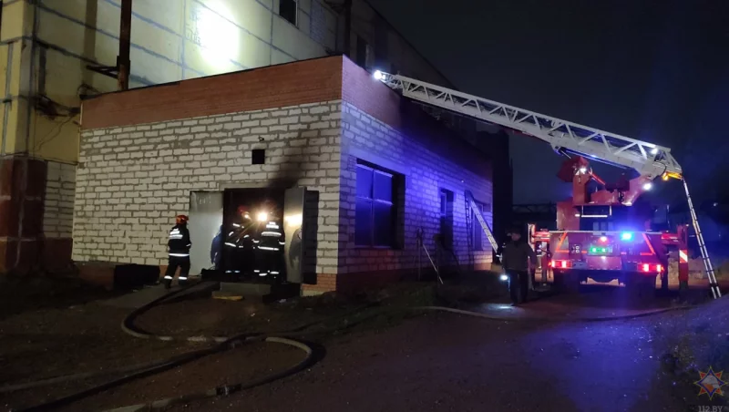 На Первомайской в Бобруйске горела котельная