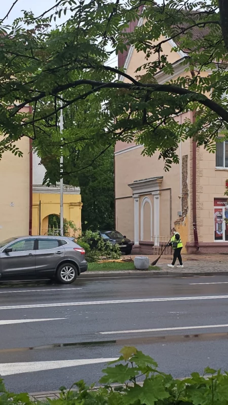 Последствия вчерашней аварии