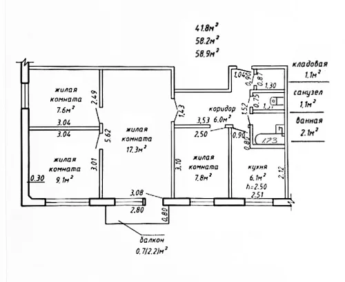 4-х комнатная квартира в центре по ул. Октябрьская, 123. 29500 у.е