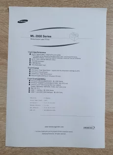 Принтер лазерный SAMSUNG ML-2010PR