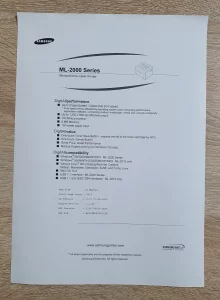 Принтер лазерный SAMSUNG ML-2010PR
