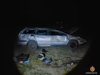 43-летний бобруйчанин погиб в ДТП в Кировском районе: автомобиль съехал в кювет и опрокинулся